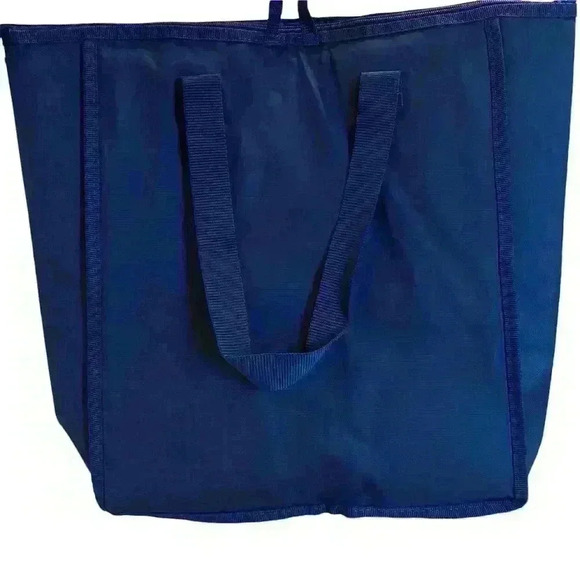 Rachael Ray Chillout Insulated Cooler Tote Bag Blue Plaid - Picture 2 of 6